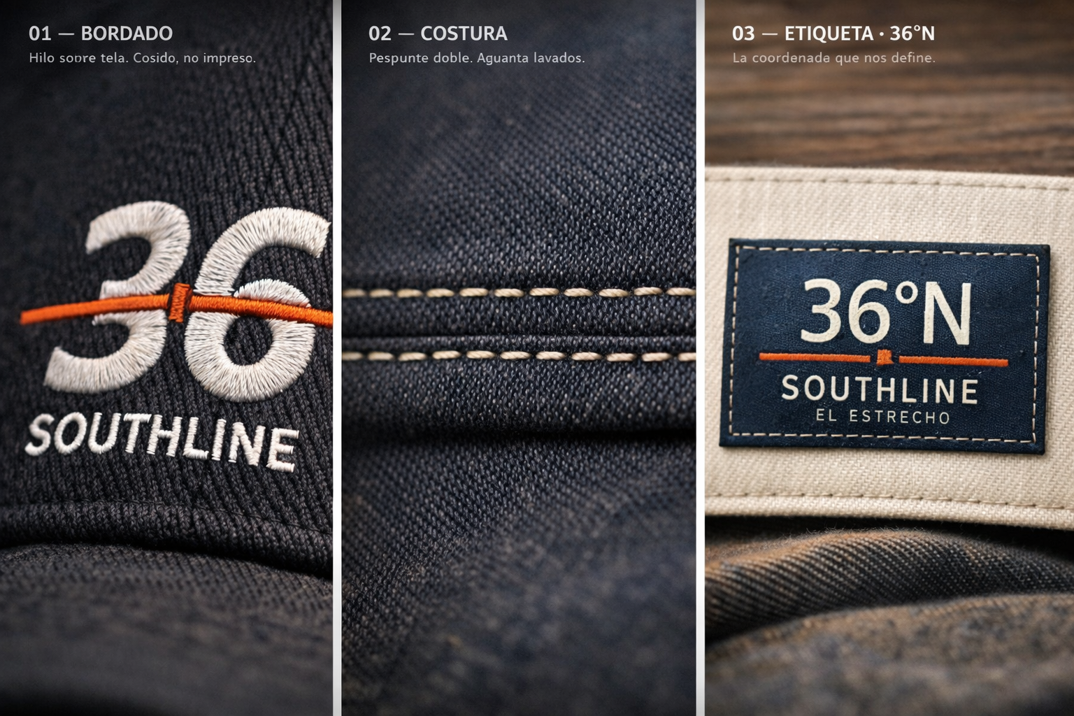 marca southline de la linea de al conepcion logo bordado